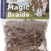 Magic braids, bruin