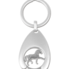SLEUTELHANGER PAARD MET WINKELWAGEN MUNT