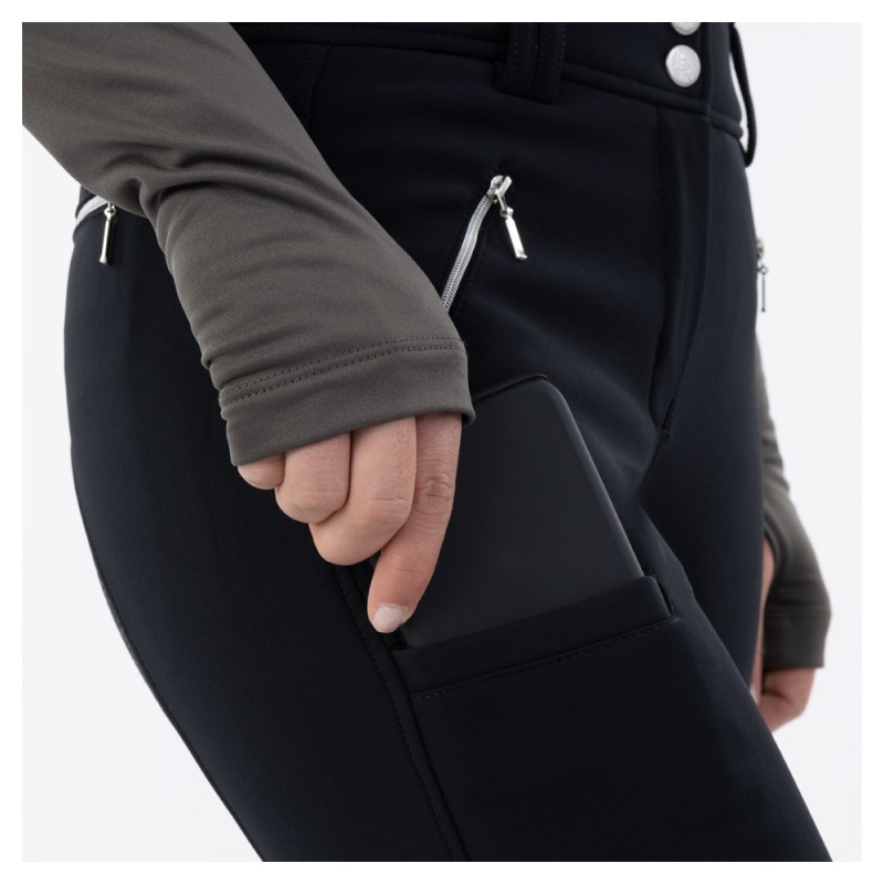 BR softshell rijbroek Dominique dames siliconen zitvlak - Afbeelding 4